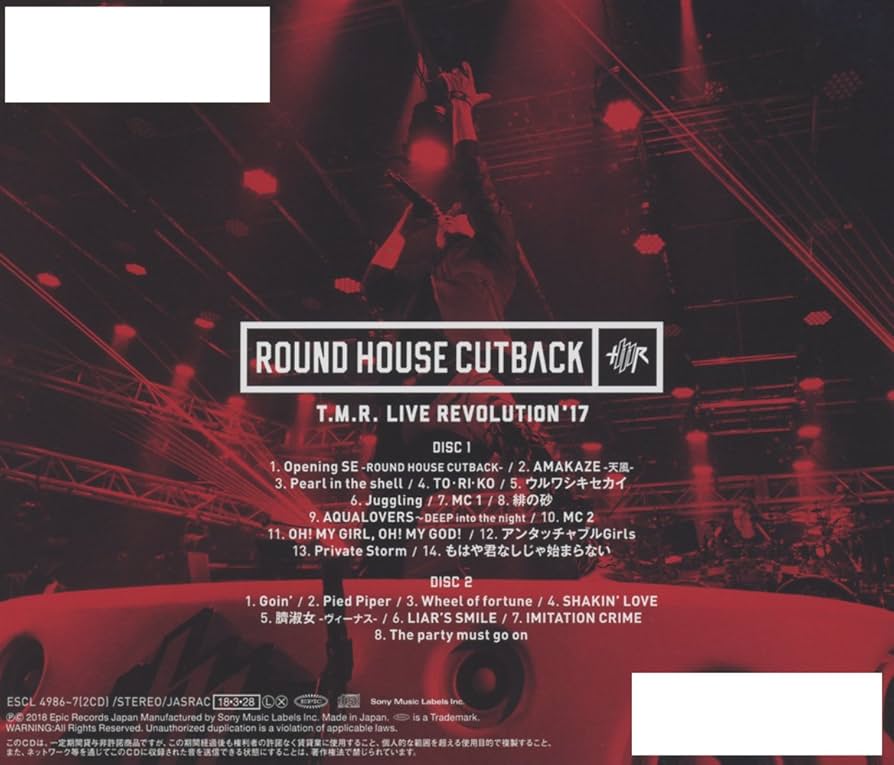 T.M.Revolution/T.M.R.LIVE REVOLUTION'17… Amazon.co.jp: T.M.R. LIVE REVOLUTION'17 -ROUND HOUSE CUTBACK